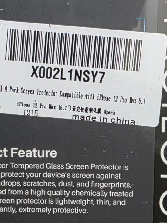 NWT LK Premium Tempered Glass Screen Protector For iPhone 12 Pro Max 4-Pack Clea - Picture 2 of 6